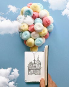 意大利藝術家pietro cataudella手繪融合現實場景 同框拍攝毫無違和