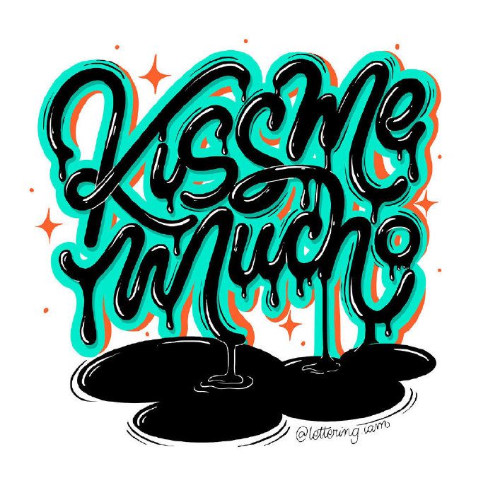 Lucía Types 西班牙字體藝術家的創意手寫英文字體設計